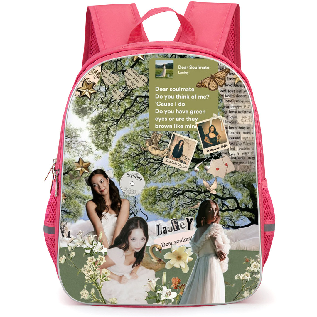 Laufey Backpack School Bag StudentPack - Laufey Dear Soulmate Collage Poster