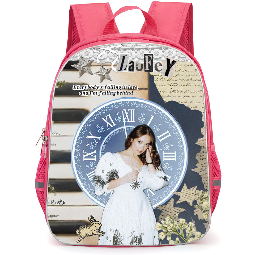 Laufey Backpack School Bag StudentPack - Laufey Everybodys Falling In Love Collage Poster