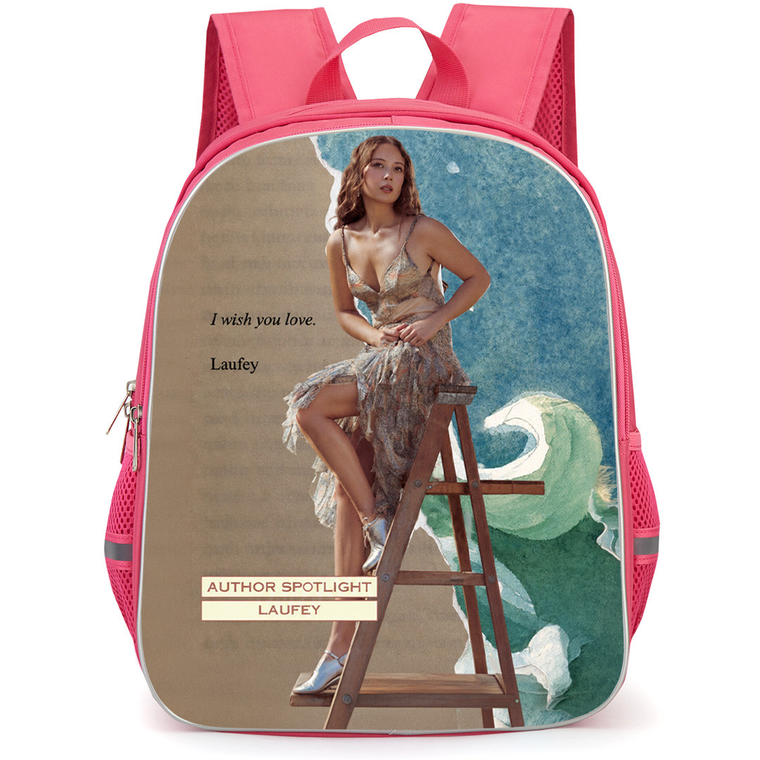 Laufey Backpack School Bag StudentPack - Laufey I Wish You Love Collage Poster