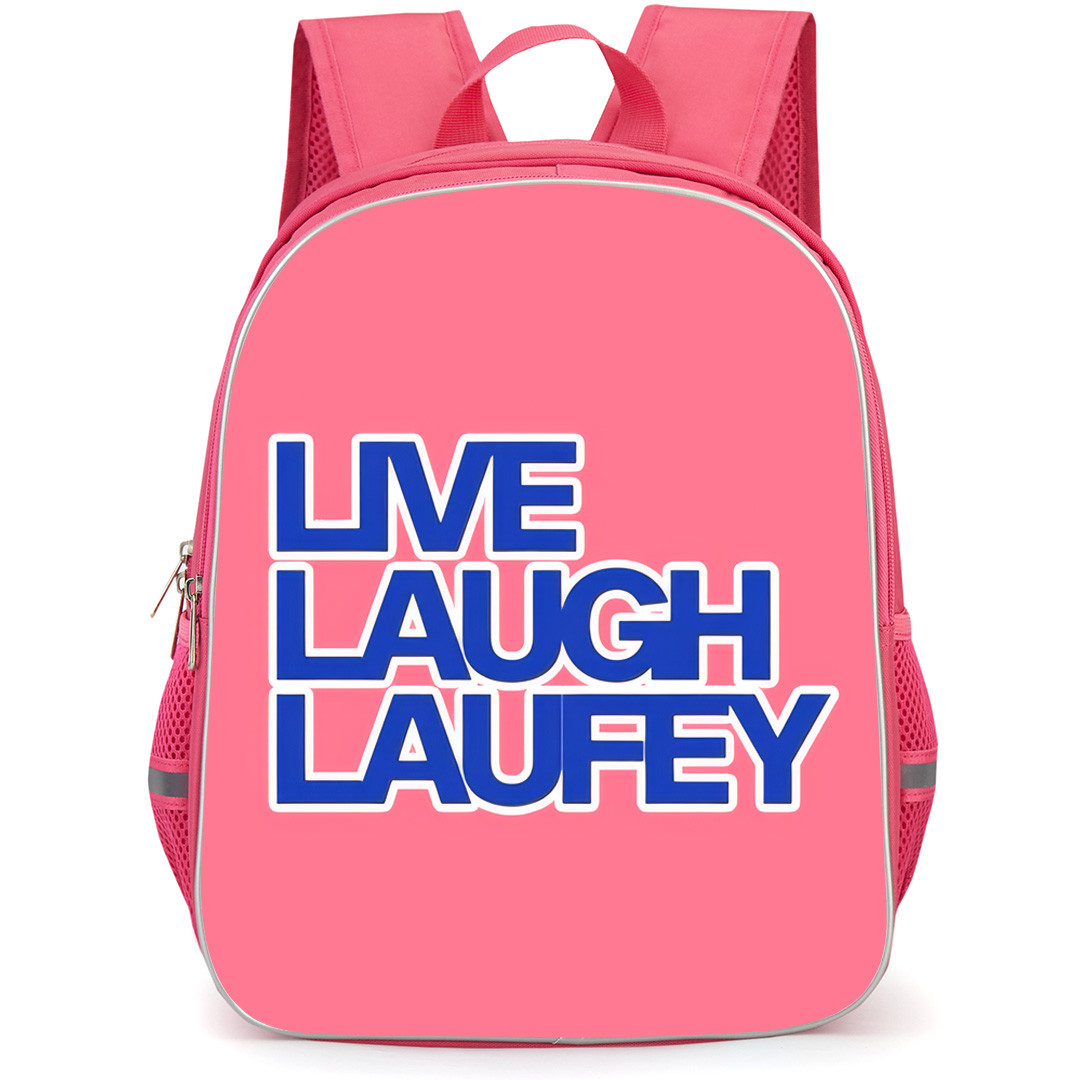 Laufey Backpack School Bag StudentPack - Laufey Live Laugh Laufey Sticker