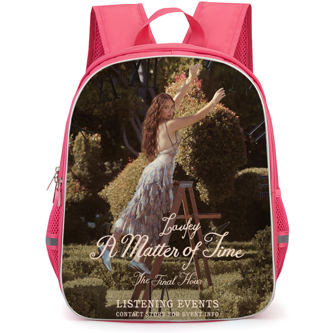 Laufey Backpack School Bag StudentPack - Laufey A Matter Of Time In Garden Clock Poster