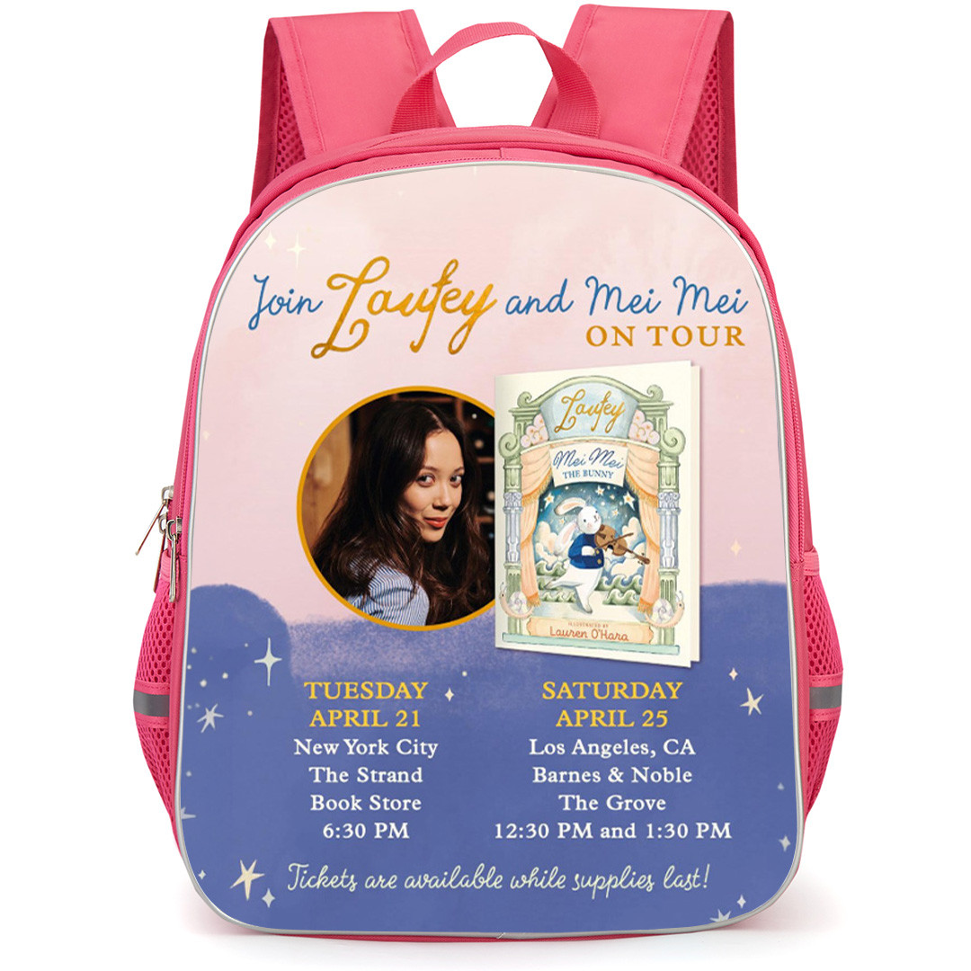 Laufey Backpack School Bag StudentPack - Laufey And Mei Mei On Tour Poster