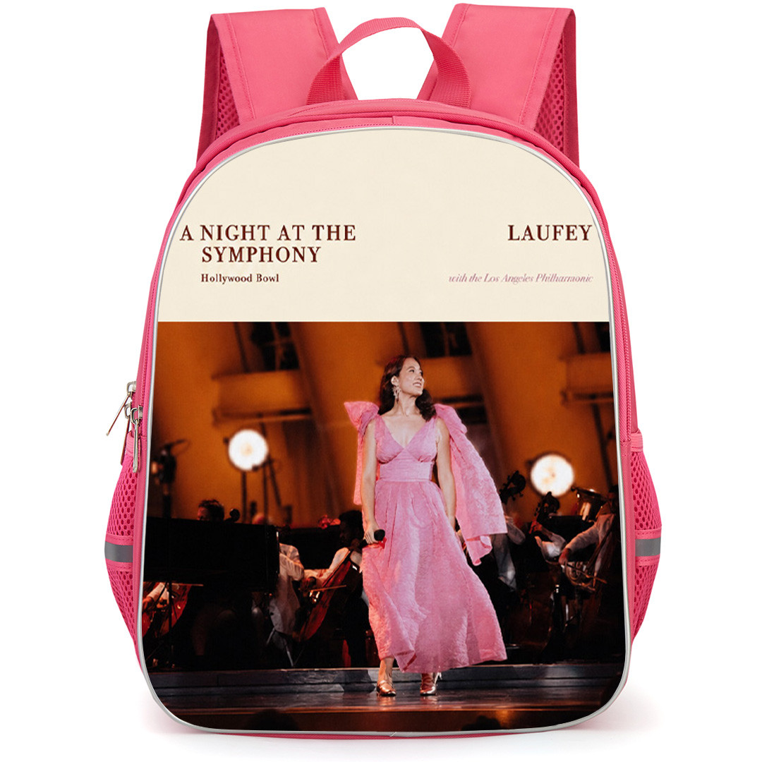 Laufey Backpack School Bag StudentPack - Laufey A Night At The Symphony Hollywood Bowl Poster