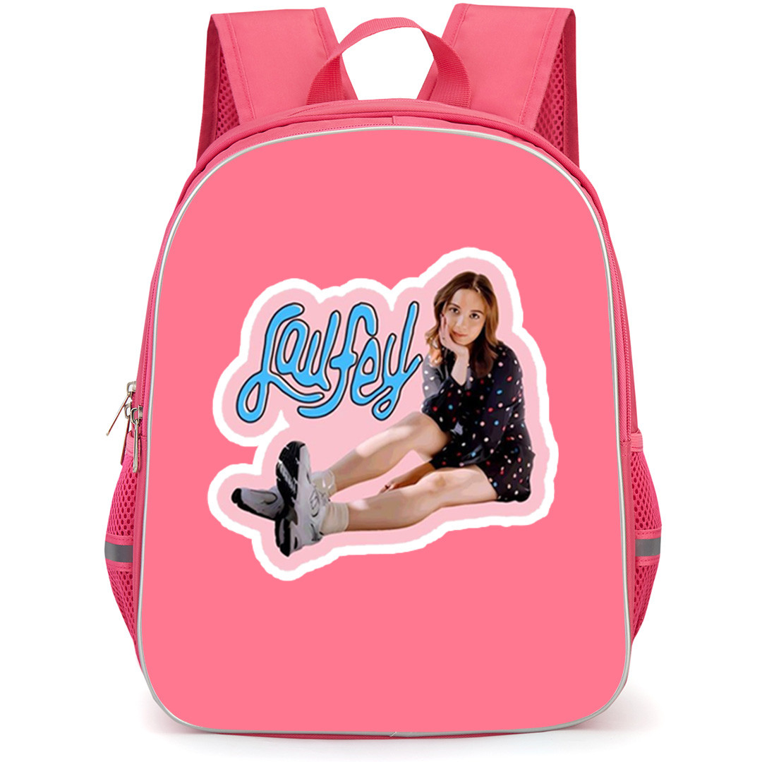 Laufey Backpack School Bag StudentPack - Laufey Pink Sticker