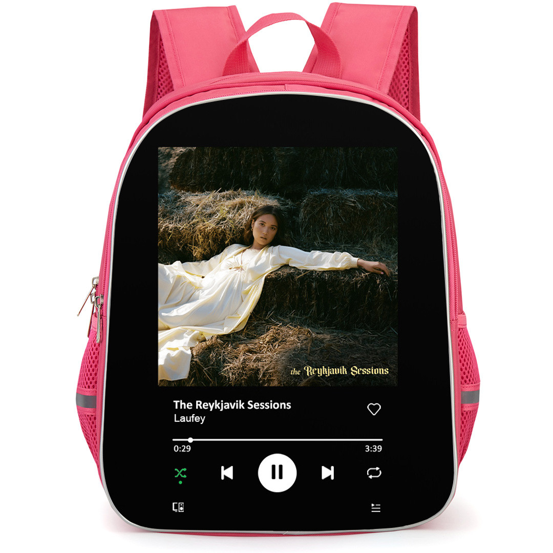 Laufey Backpack School Bag StudentPack - Laufey The Reykjavik Sessions Cover Spotify Library Poster