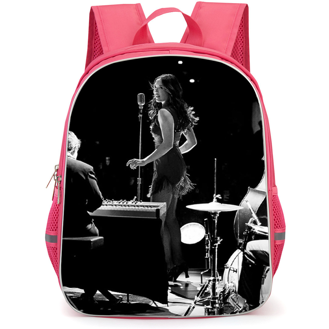 Laufey Backpack School Bag StudentPack - Laufey On Stage Looking Back Grayscale Poster