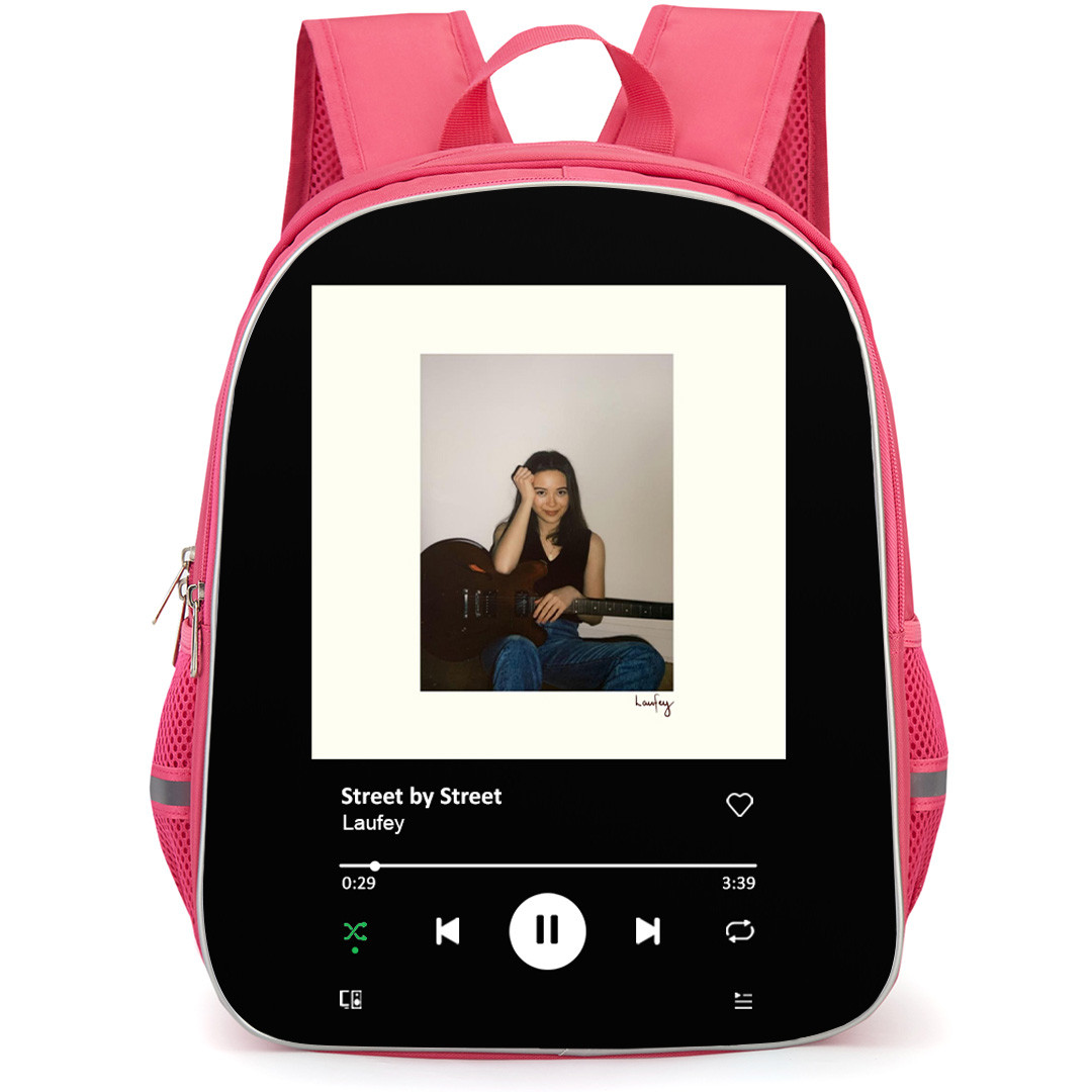 Laufey Backpack School Bag StudentPack - Laufey Street By Street Cover Spotify Library Poster