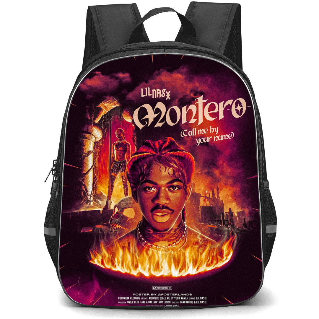 Lil Nas X Backpack StudentPack - Lil Nas X Montero Call Me By Your Name Album Cover