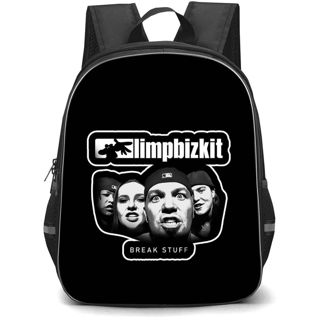 Limp Bizkit Backpack School Bag StudentPack - Band Break Stuff Sticker