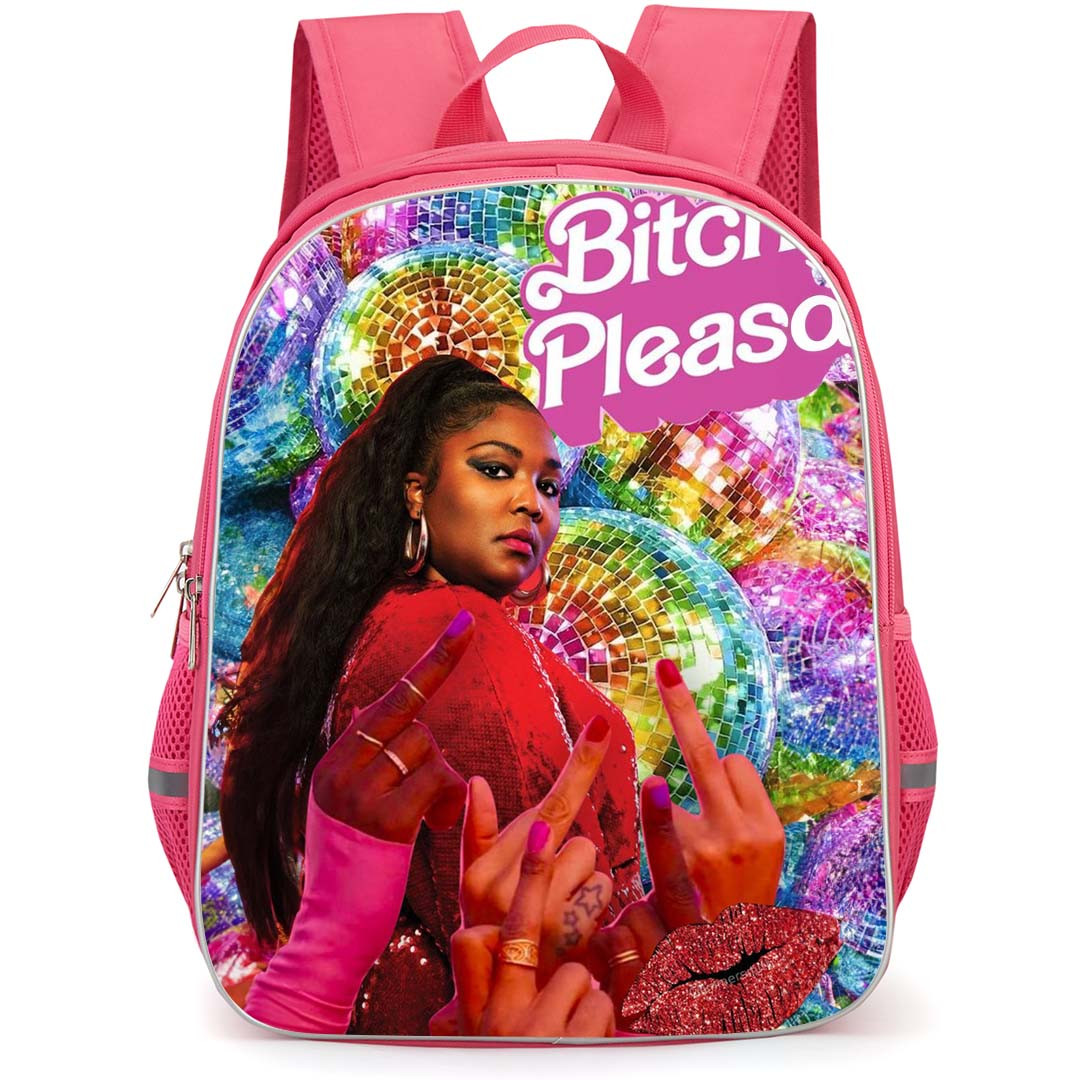 Lizzo Backpack StudentPack - Lizzo Boss Bitch Grayscale Graphic Art Poster