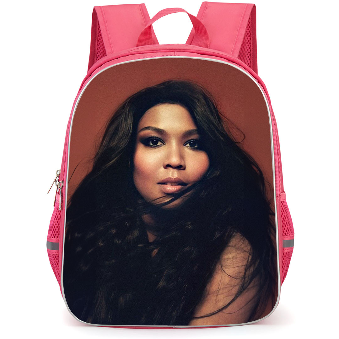 Lizzo Backpack StudentPack - Lizzo Portrait On Brown Background
