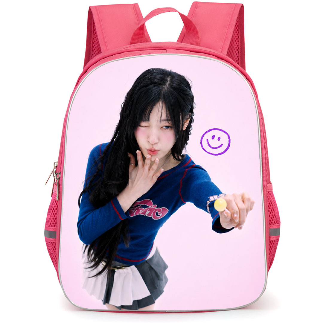Loona Backpack School Bag StudentPack - Loona Choerry Portrait Holding Lollipop