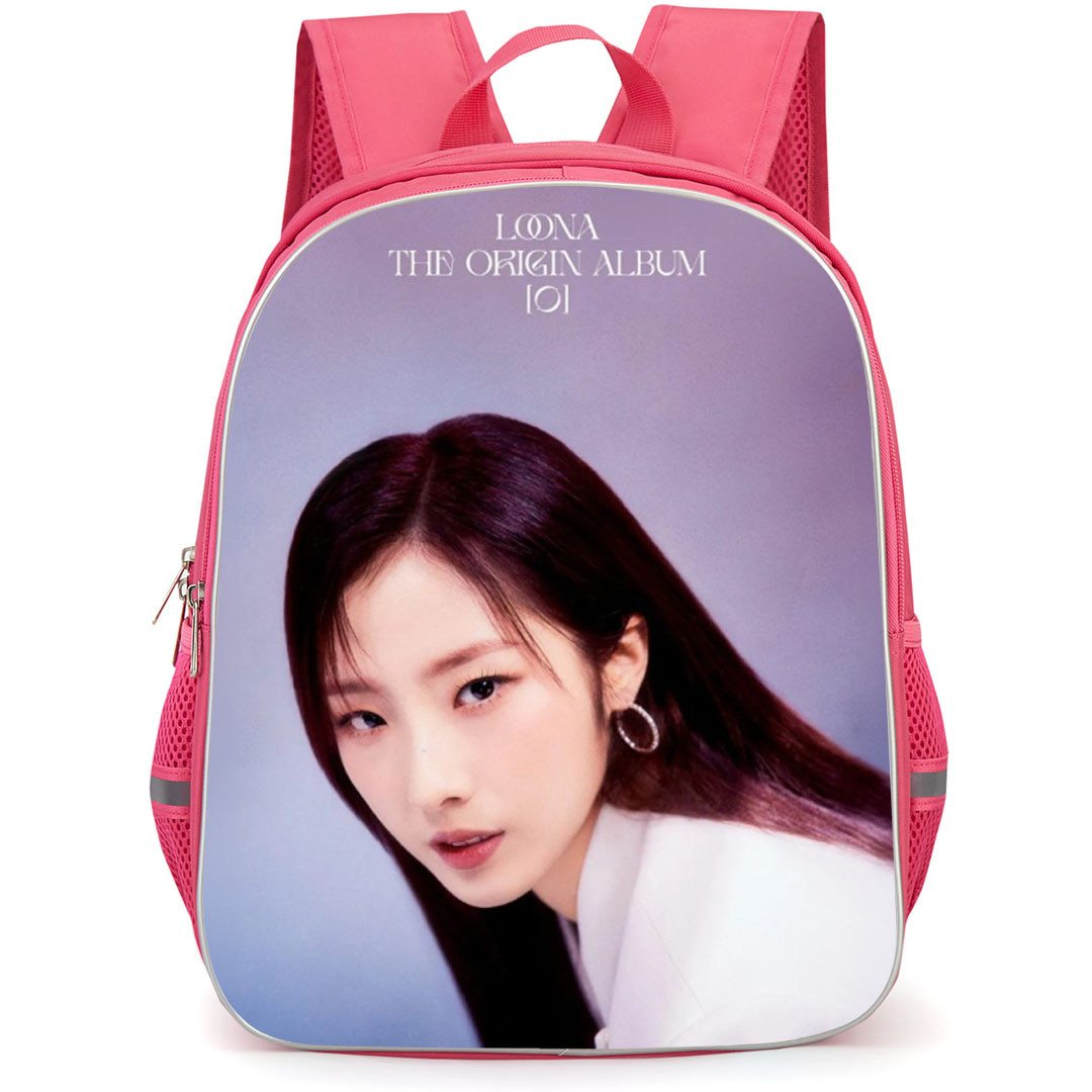 Loona Backpack School Bag StudentPack - Loona HaSeul Close Up Portrait The Origin Album [0]