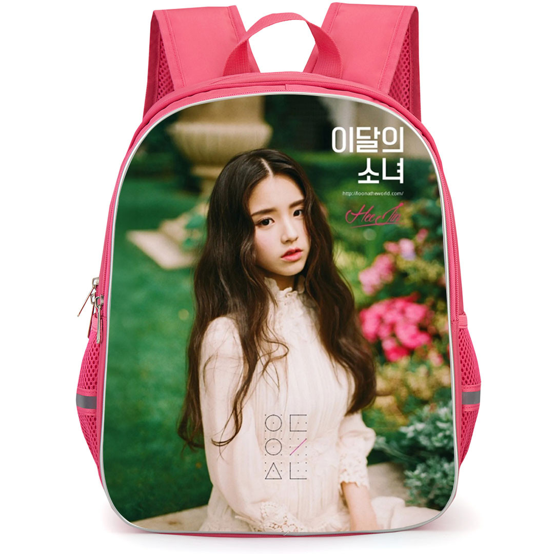 Loona Backpack School Bag StudentPack - Loona Heejin Portrait Garden Background