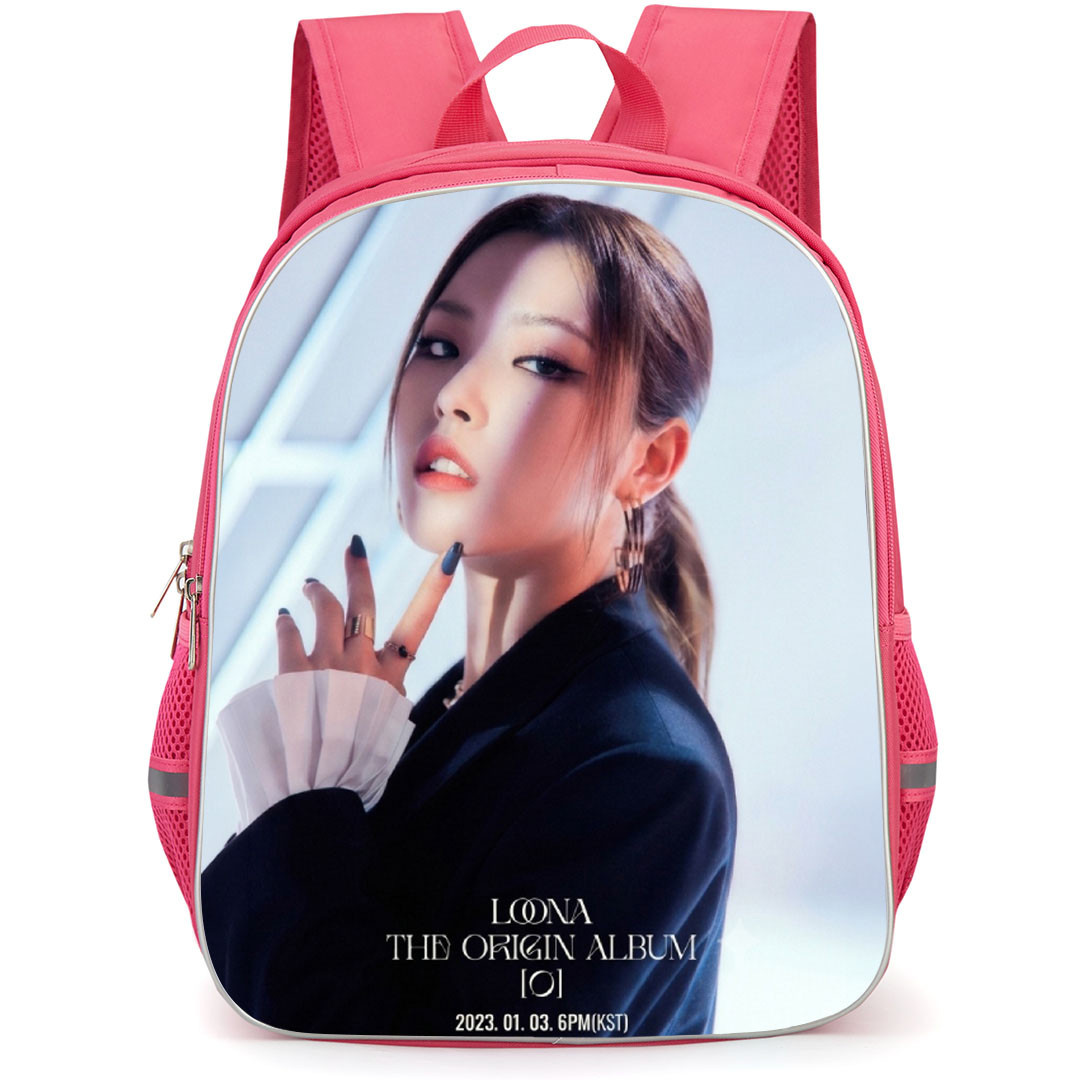 Loona Backpack School Bag StudentPack - Loona HyeJu Wearing Black Suit The Origin Album [0]