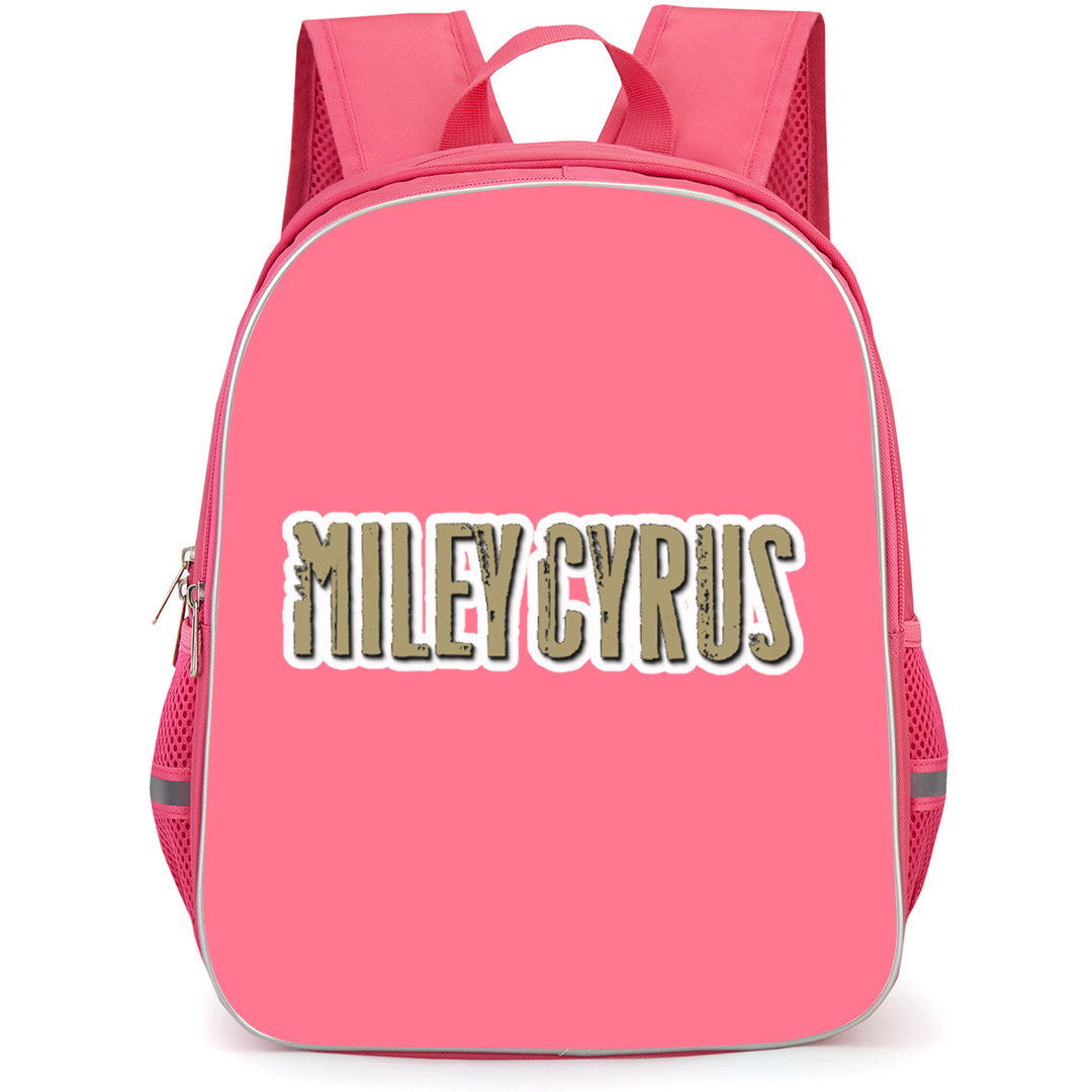 Miley Cyrus Backpack School Bag StudentPack - Miley Cyrus Brown Logo