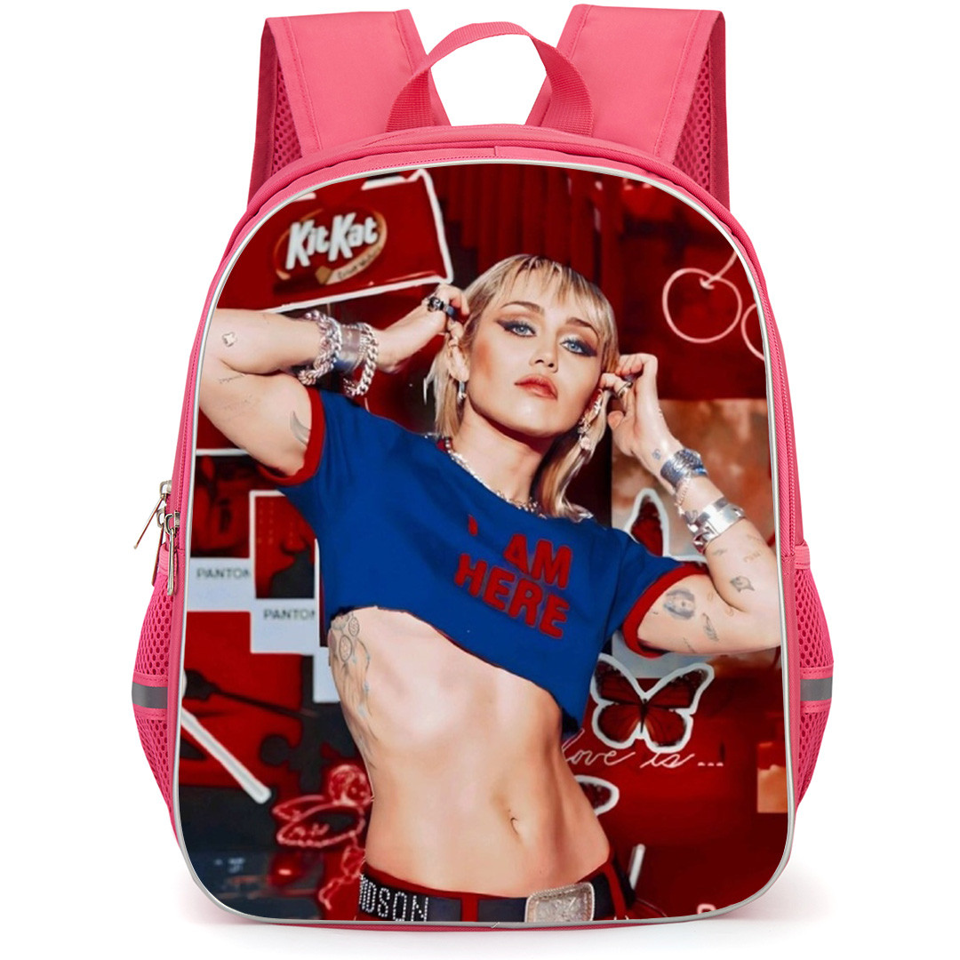 Miley Cyrus Backpack School Bag StudentPack - Miley Cyrus I Am Here Collage