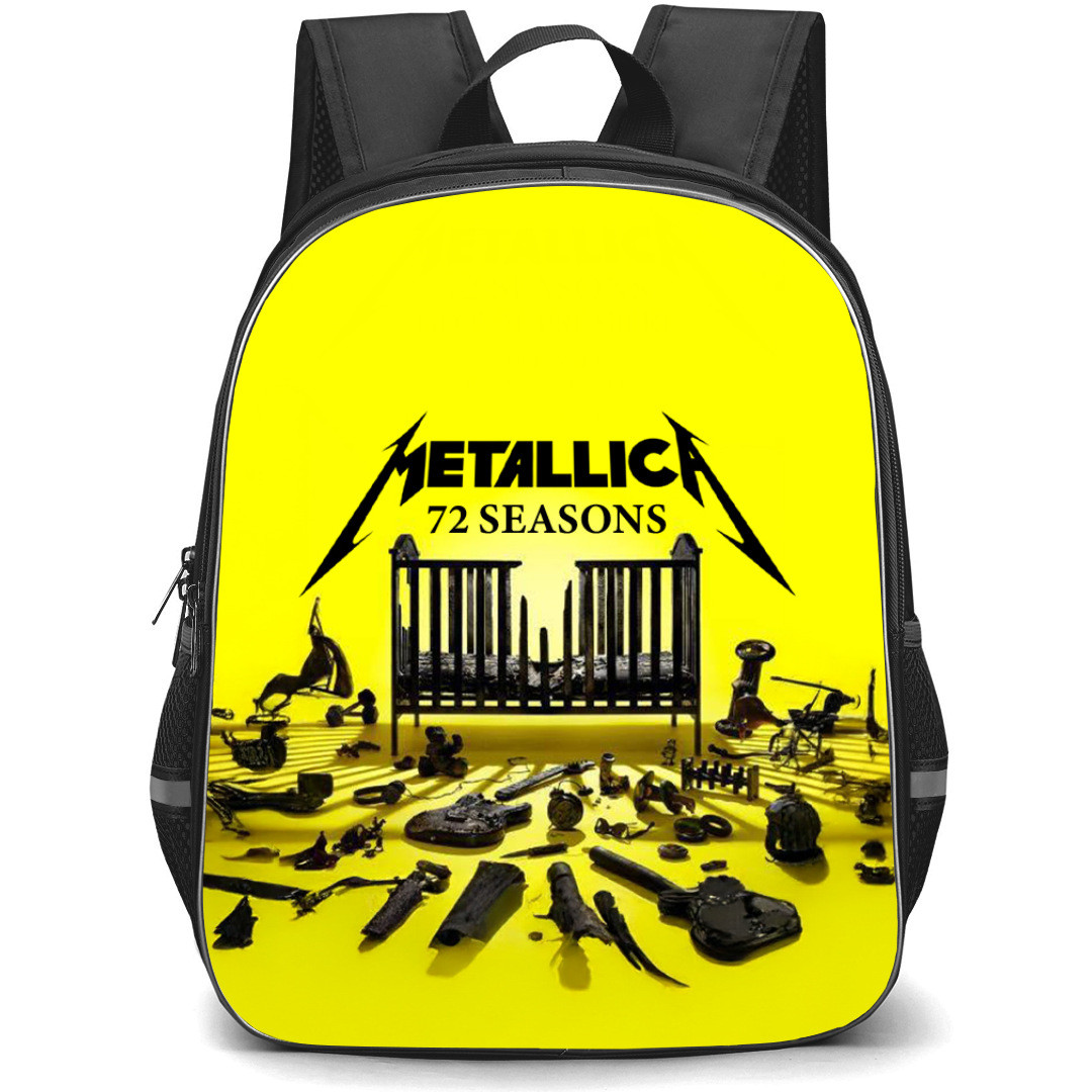 Metallica Backpack StudentPack - Metallica 72 Seasons Poster Yellow Background