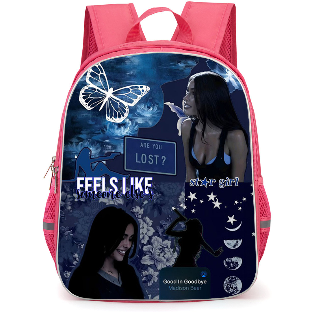 Madison Beer Backpack School Bag StudentPack - Madison Beer Blue Tone Collage Poster