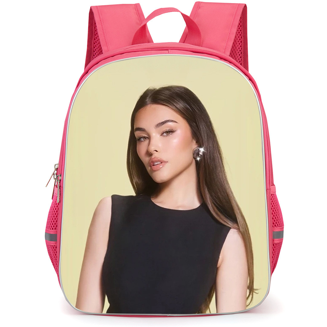 Madison Beer Backpack School Bag StudentPack - Madison Beer Portrait On Yellow Background