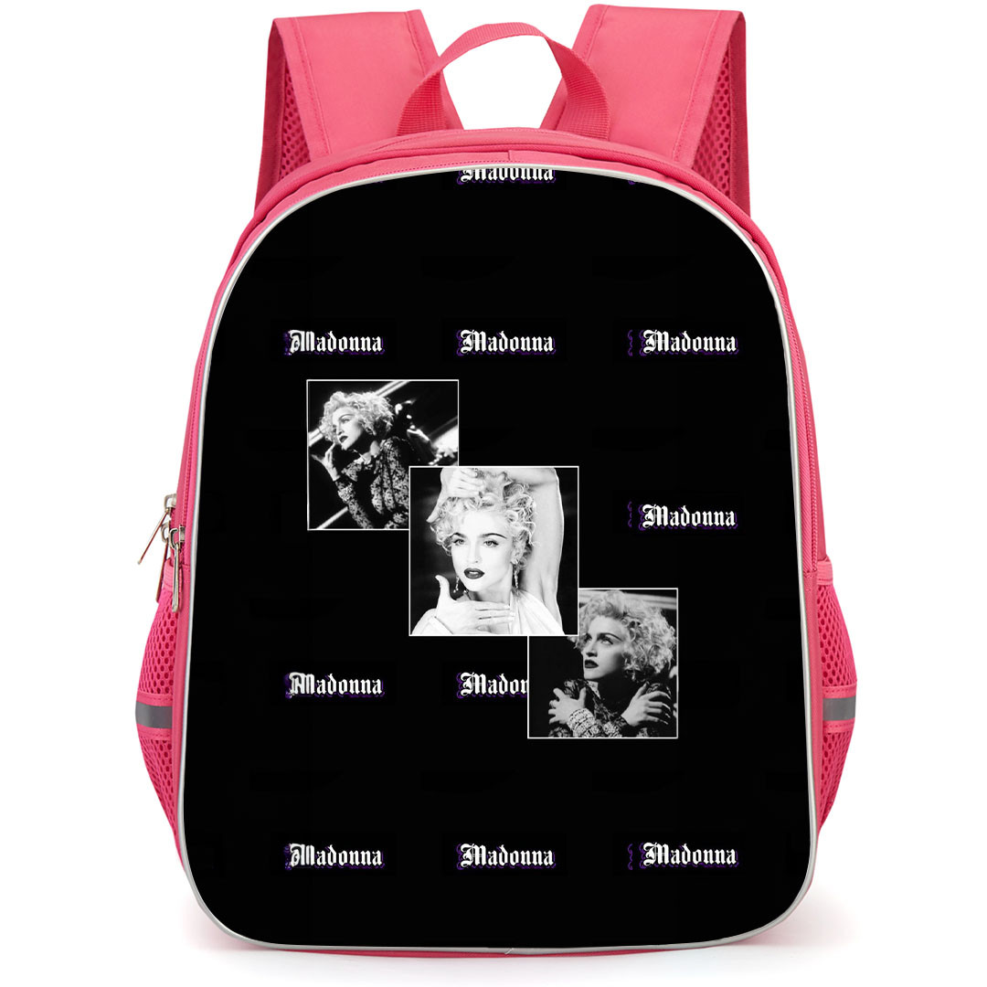 Madonna Backpack StudentPack - Madonna Ciccone Retro Vintage Black and White Vogue Poster