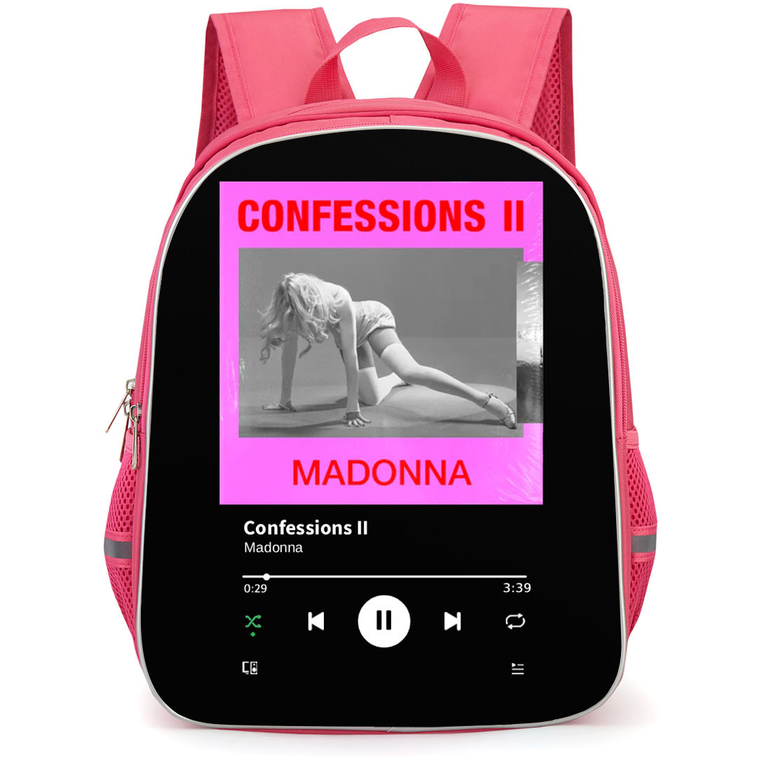 Madonna Backpack School Bag StudentPack - Madonna Confessions II Greyscale Album Cover