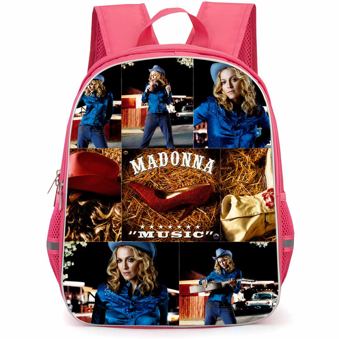 Madonna Backpack School Bag StudentPack - Madonna Cow Girl Collage