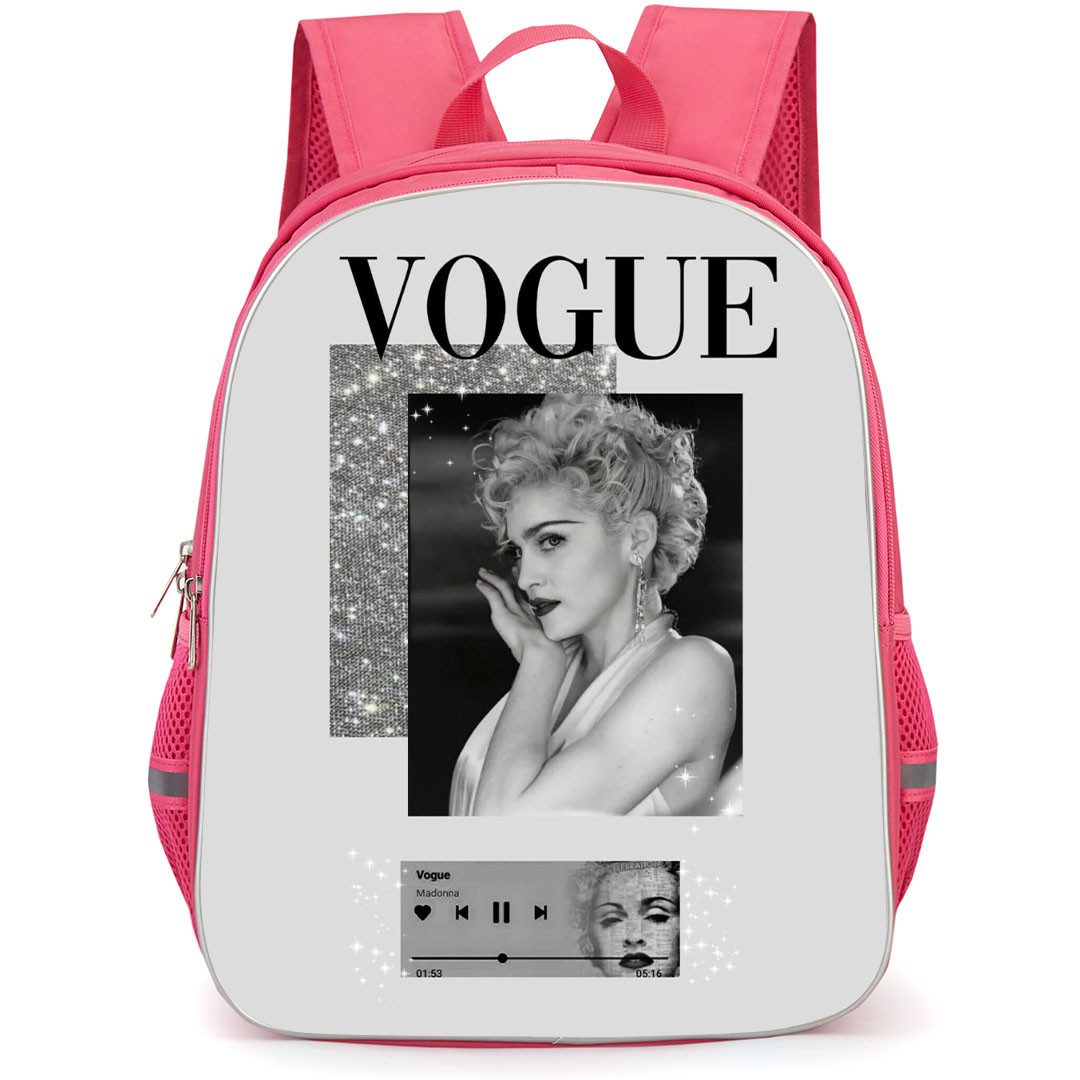Madonna Backpack StudentPack - Madonna Vogue Grayscale Poster