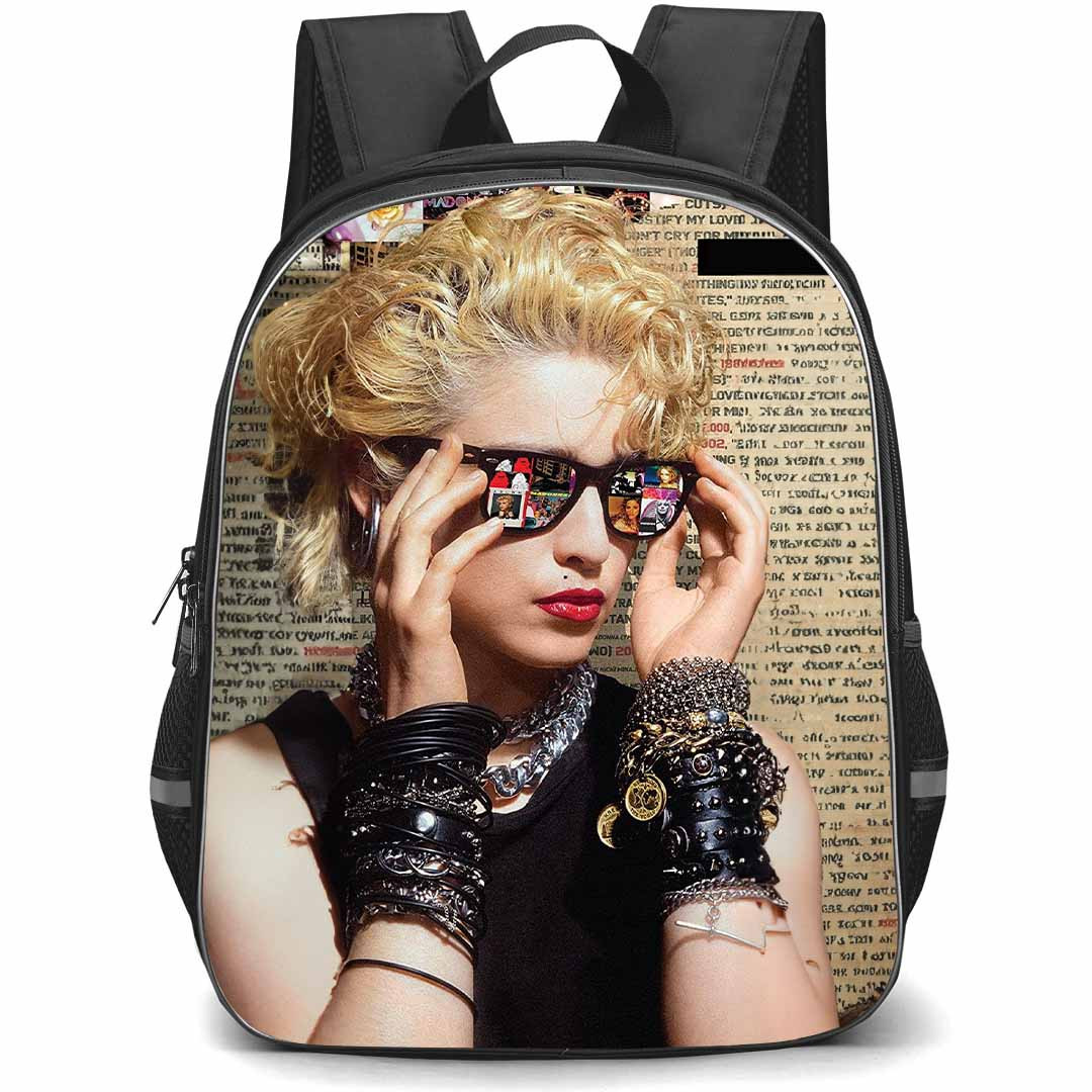 Madonna Backpack StudentPack - Madonna Wearing Sunglasses Poster