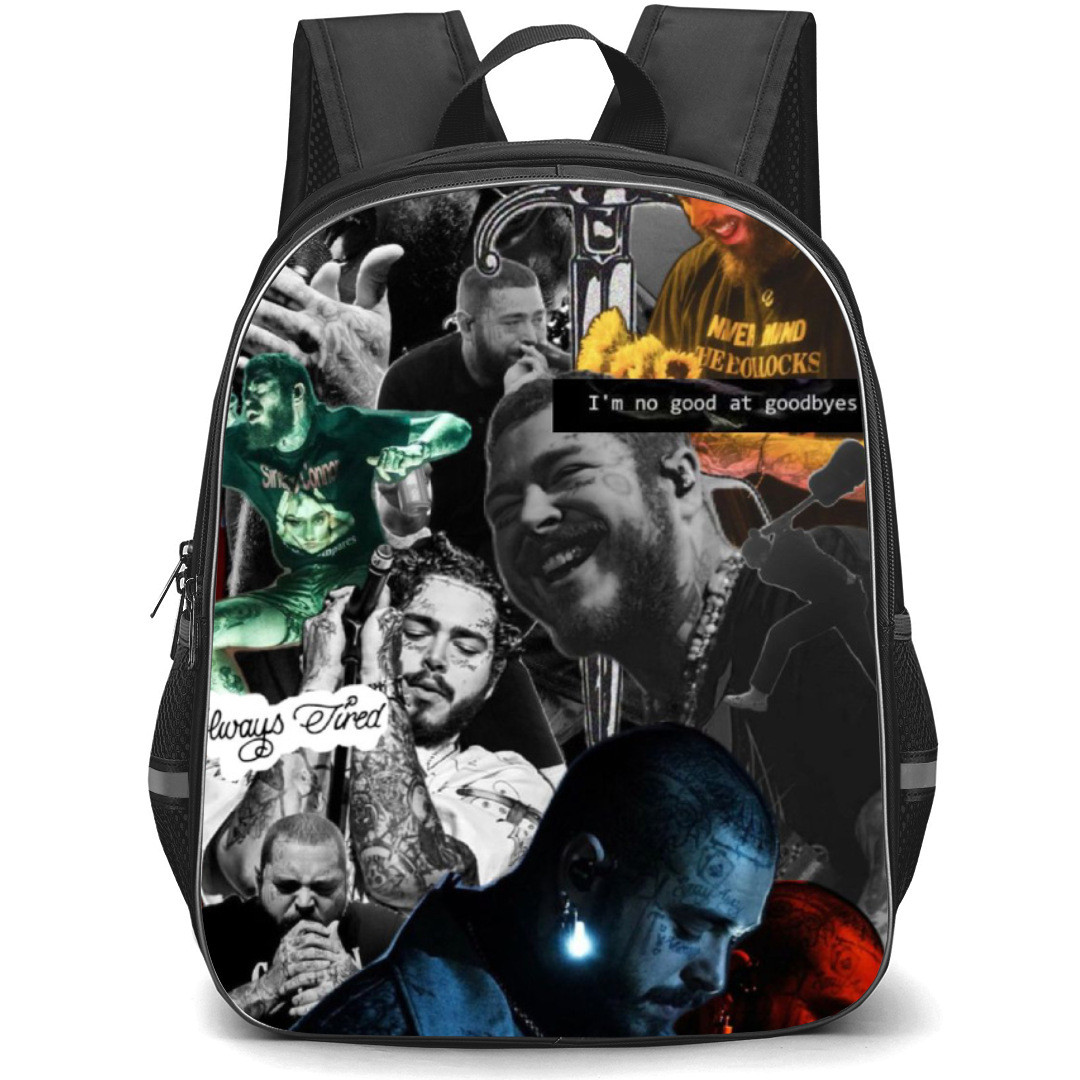 Post Malone Backpack StudentPack - No Good At Goodbye Quote