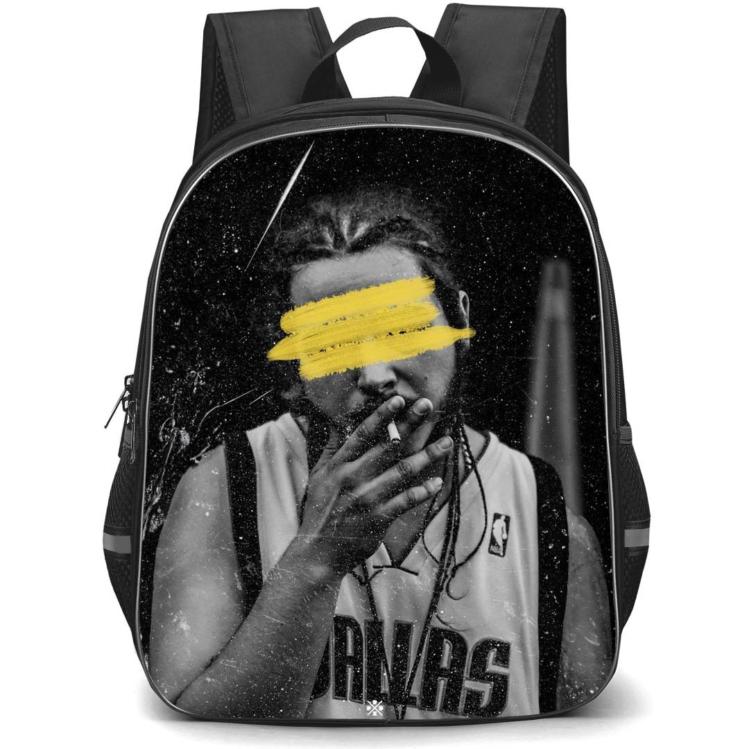 Post Malone Backpack StudentPack - Post Malone Smoking Grayscale Portrait Poster