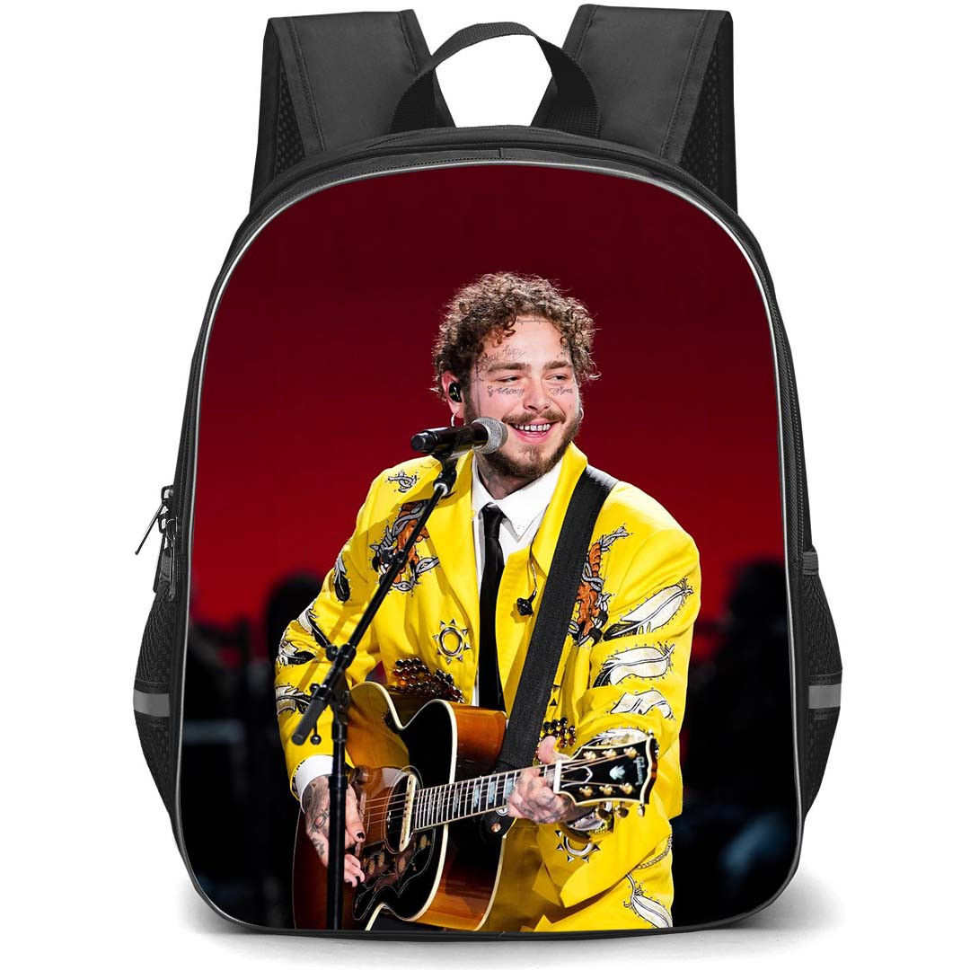 Post Malone Backpack StudentPack - Post Malone Wears Yellow Suit In A Concert Poster