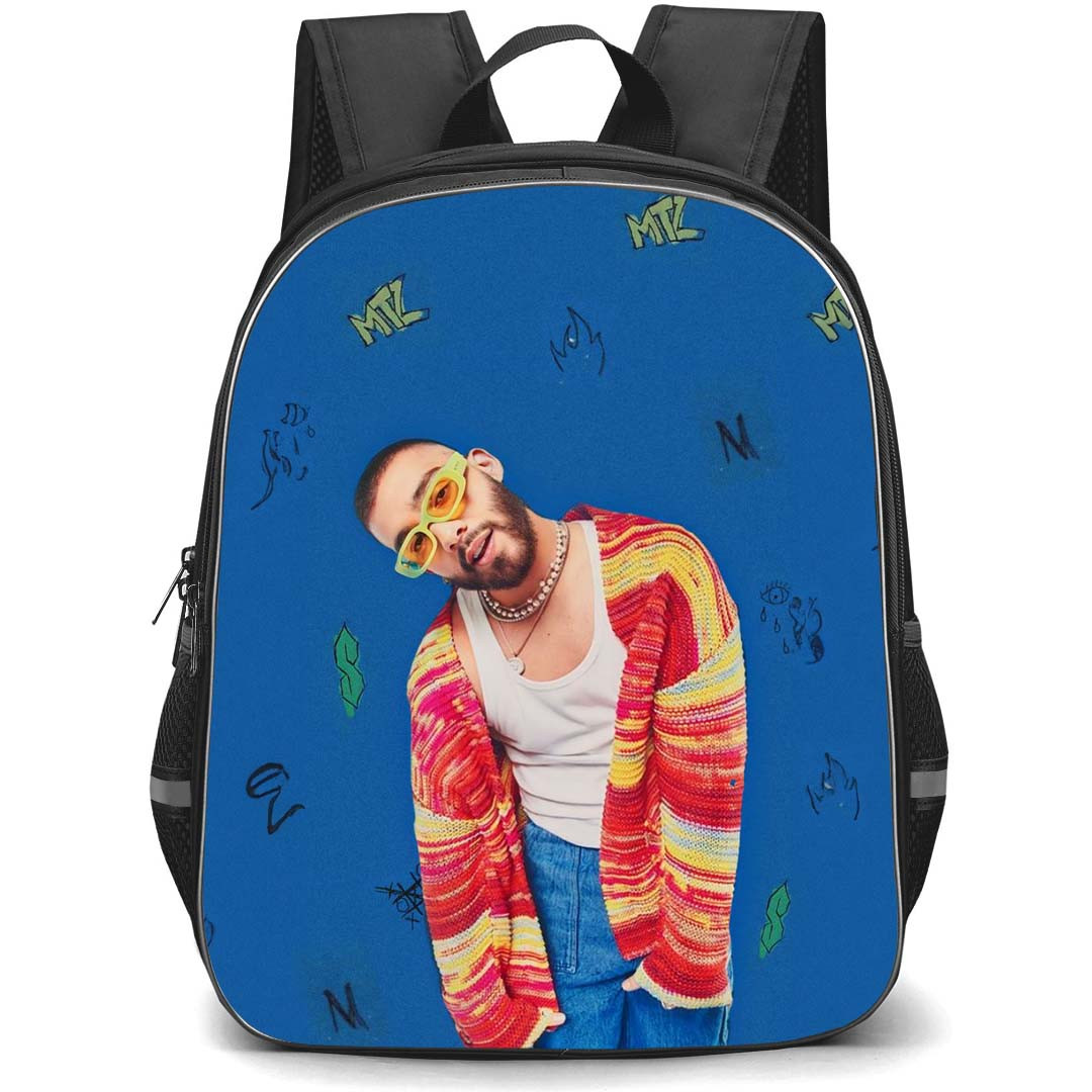 Manuel Turizo Backpack StudentPack - Manuel Turizo 2000 Tour Blue Background Poster