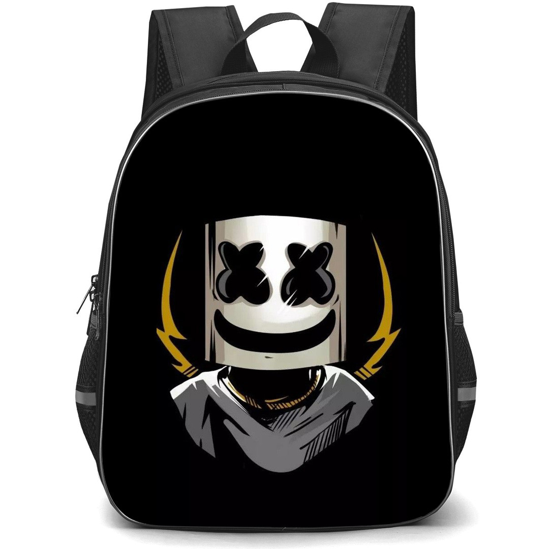 Marshmello Backpack StudentPack - Marshmello Lightening Black Background