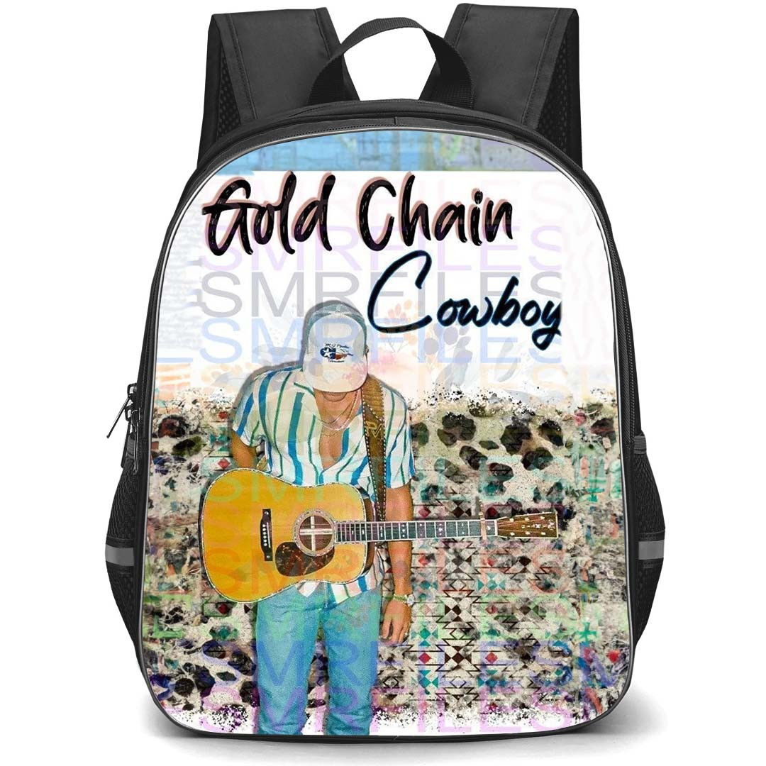Parker McCollum Backpack StudentPack - Parker McCollum Gold Chain Cowboy Poster