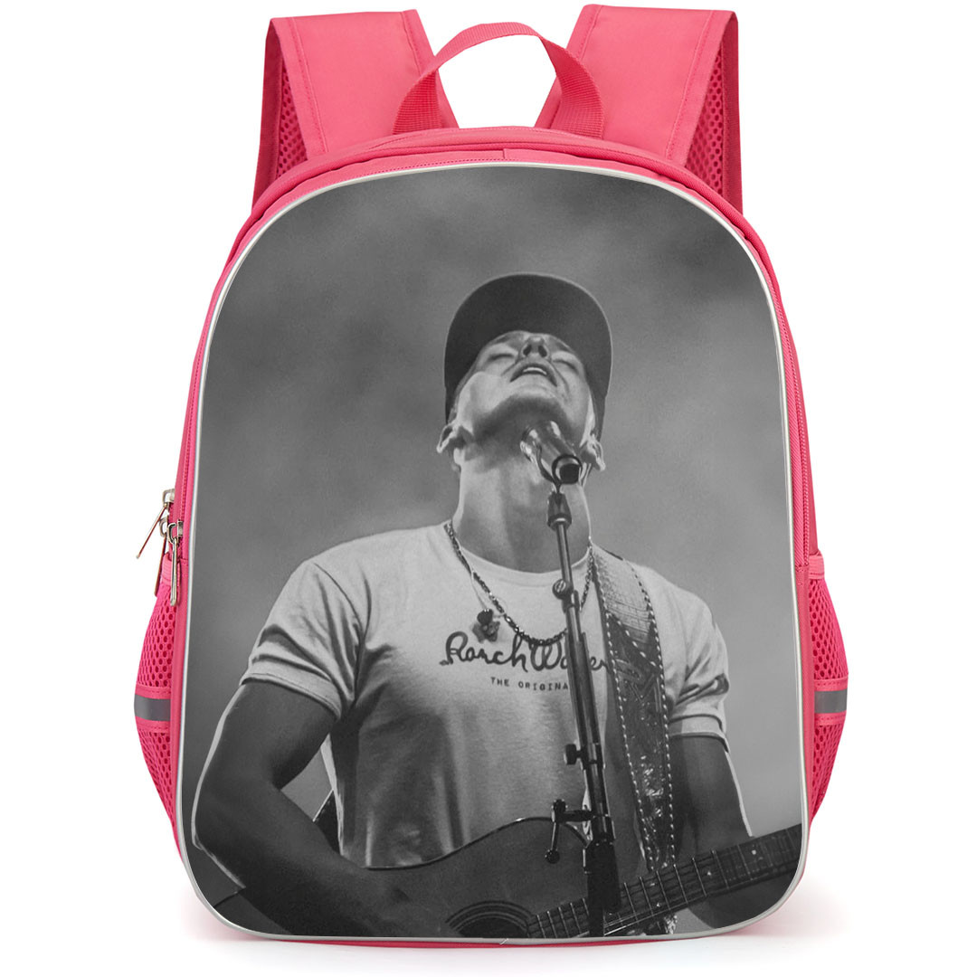 Parker McCollum Backpack StudentPack - Parker McCollum Singing Grayscale Poster