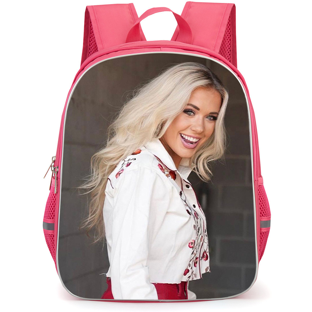 Megan Moroney Backpack School Bag StudentPack - Megan Moroney In Red And White Outfit Side Profile Poster