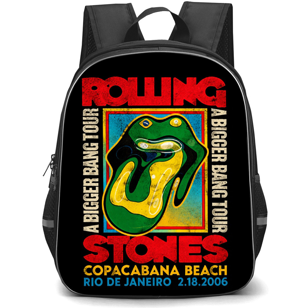 Mick Jagger Backpack School Bag StudentPack - Mick Jagger Copacabana Beach Poster