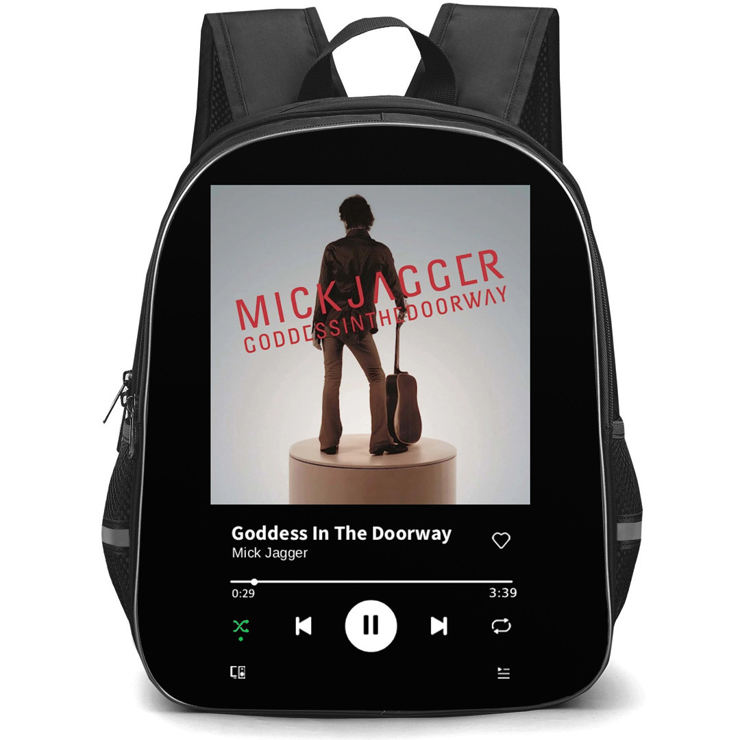 Mick Jagger Backpack School Bag StudentPack - Mick Jagger Goddess In Doorway Album Cover