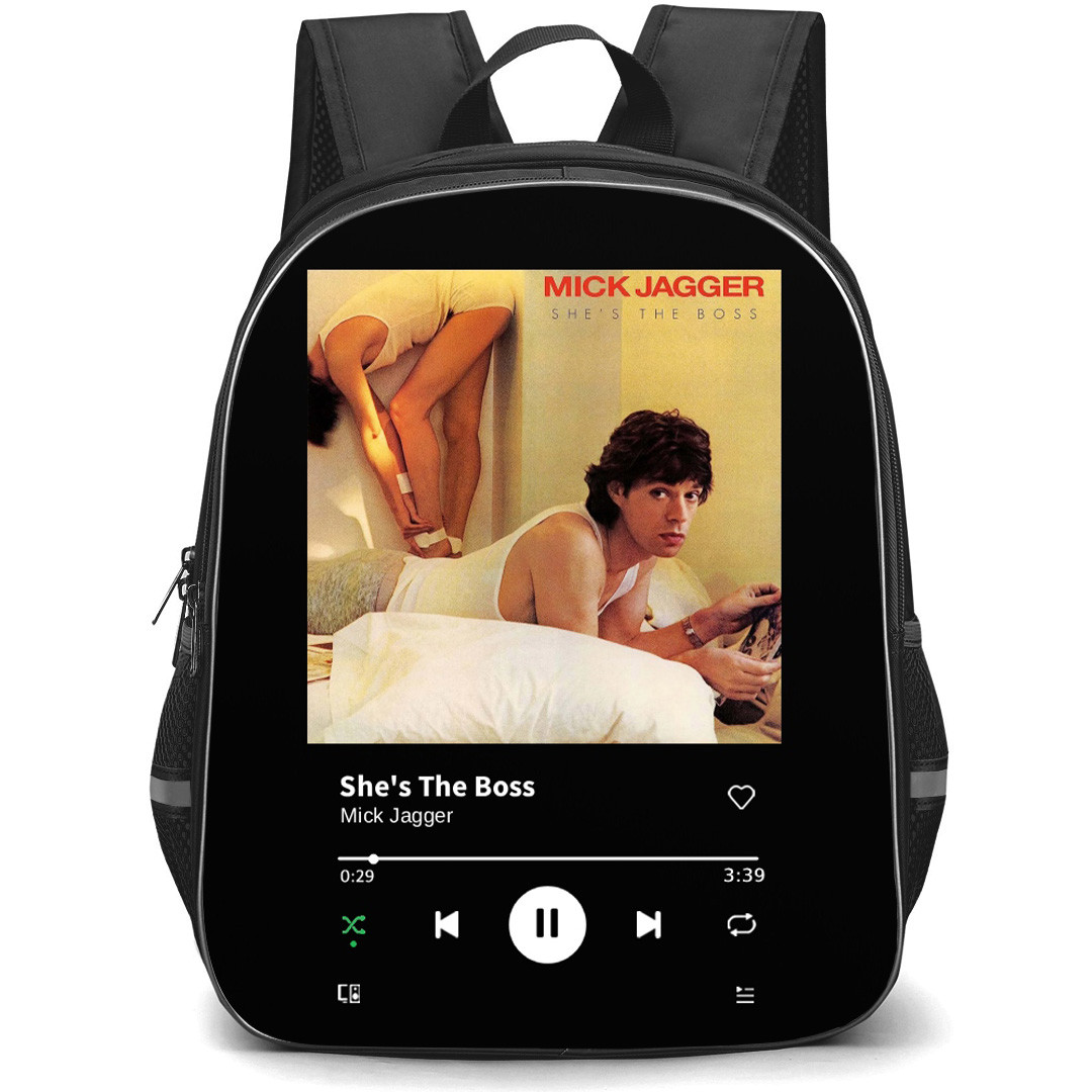Mick Jagger Backpack School Bag StudentPack - Mick Jagger She's The Boss Album Cover