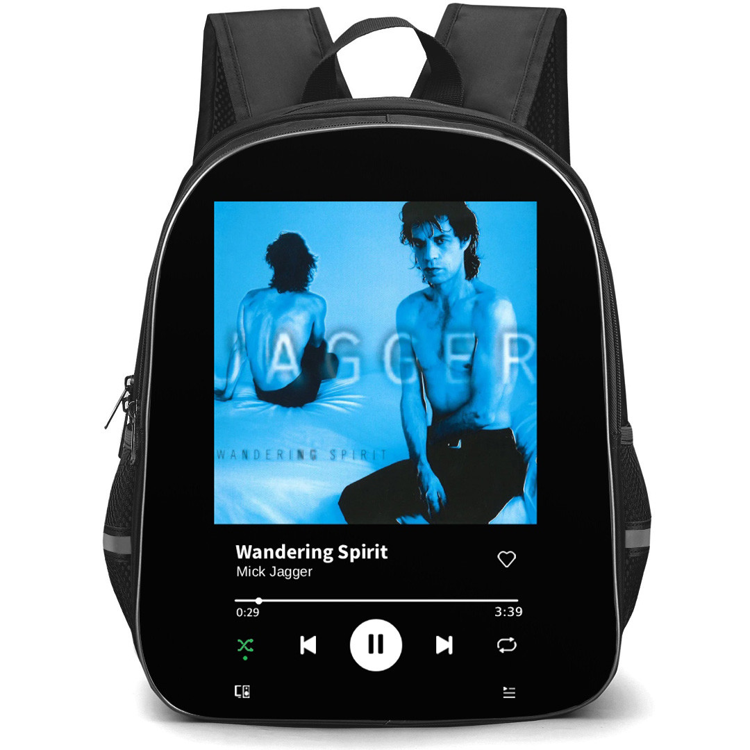 Mick Jagger Backpack School Bag StudentPack - Mick Jagger Wandering Spirit Album Cover