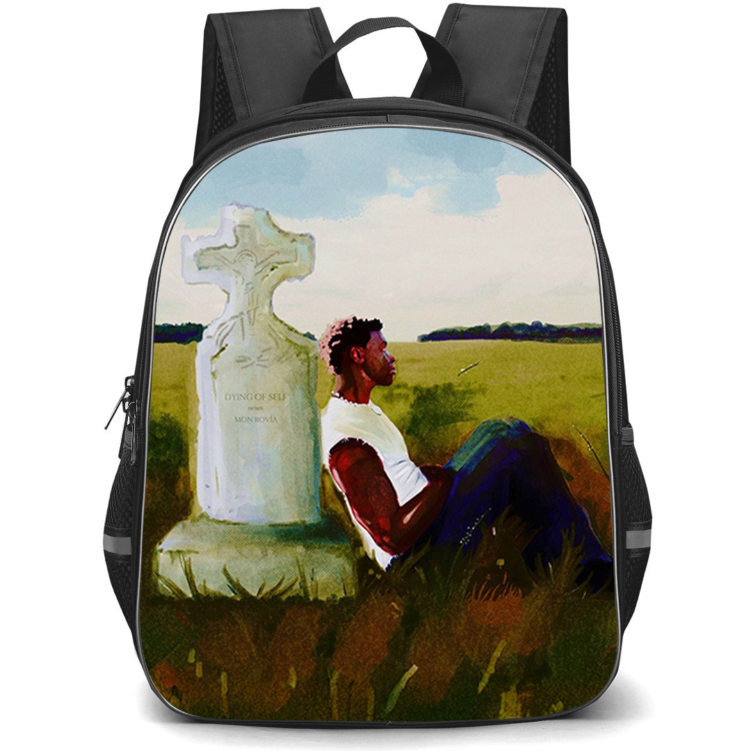 Mon Rovia Backpack School Bag StudentPack - Mon Rovia Act 3 The Dying of Self EP Album Cover Poster