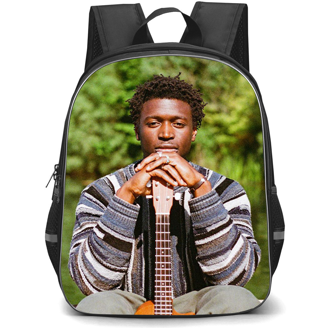 Mon Rovia Backpack School Bag StudentPack - Mon Rovia With Guitar Portrait Poster