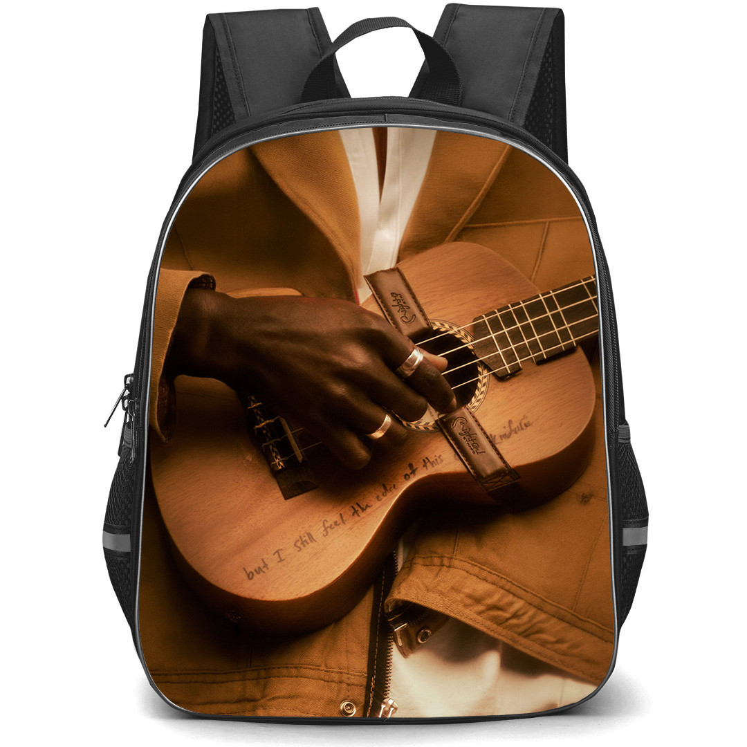 Mon Rovia Backpack School Bag StudentPack - Mon Rovia Hand On Guitar Poster