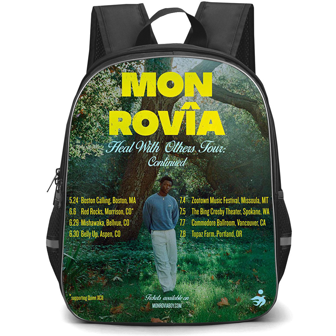 Mon Rovia Backpack School Bag StudentPack - Mon Rovia Heal With Others Tour Continued Poster