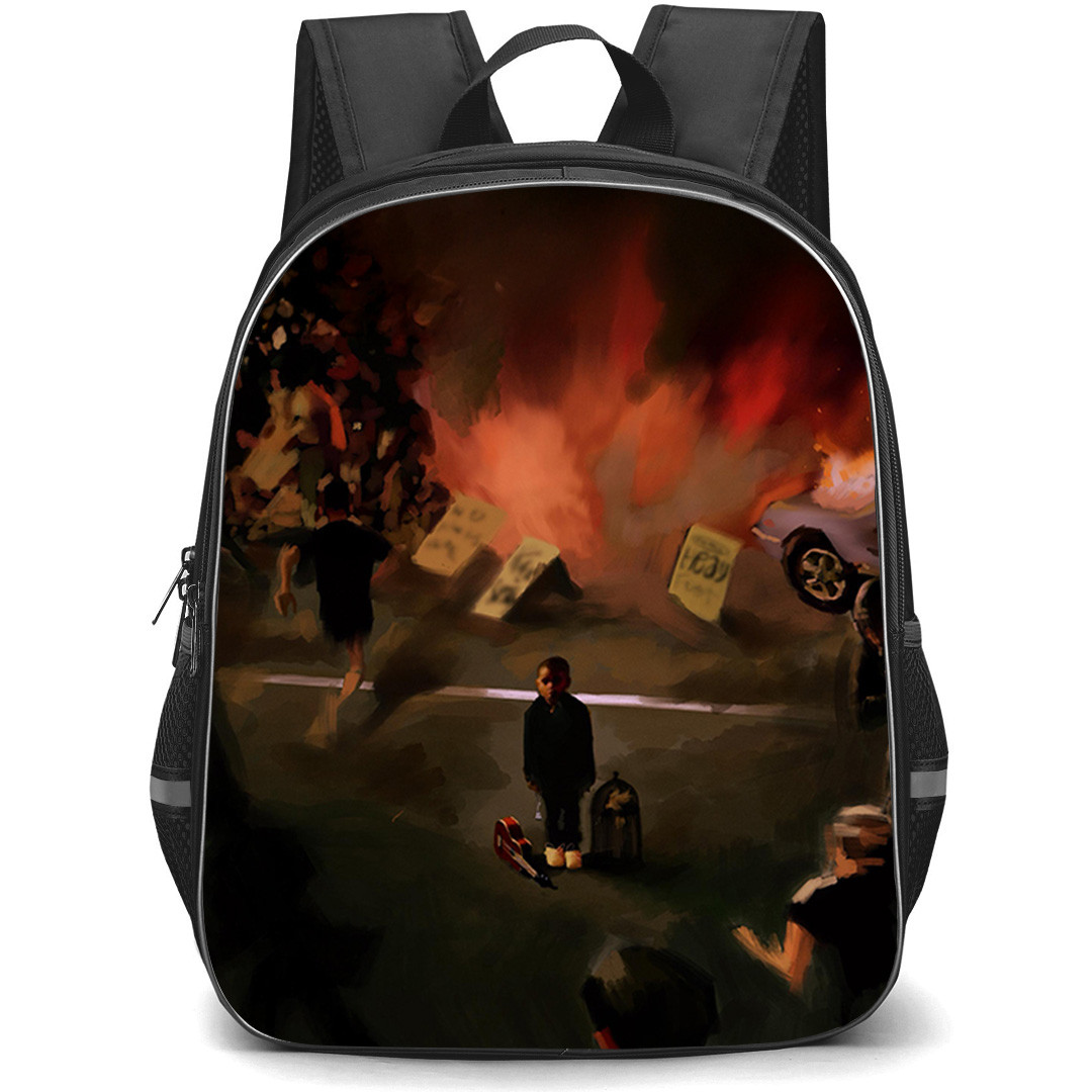 Mon Rovia Backpack School Bag StudentPack - Mon Rovia Heavy Foot Single Album Cover Poster