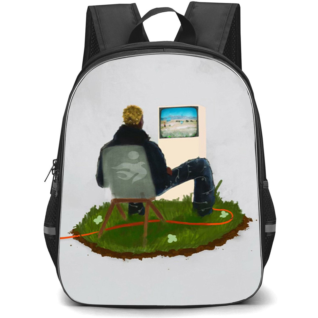 Mon Rovia Backpack School Bag StudentPack - Mon Rovia To Watch the World Spin Without You Album Cover Poster
