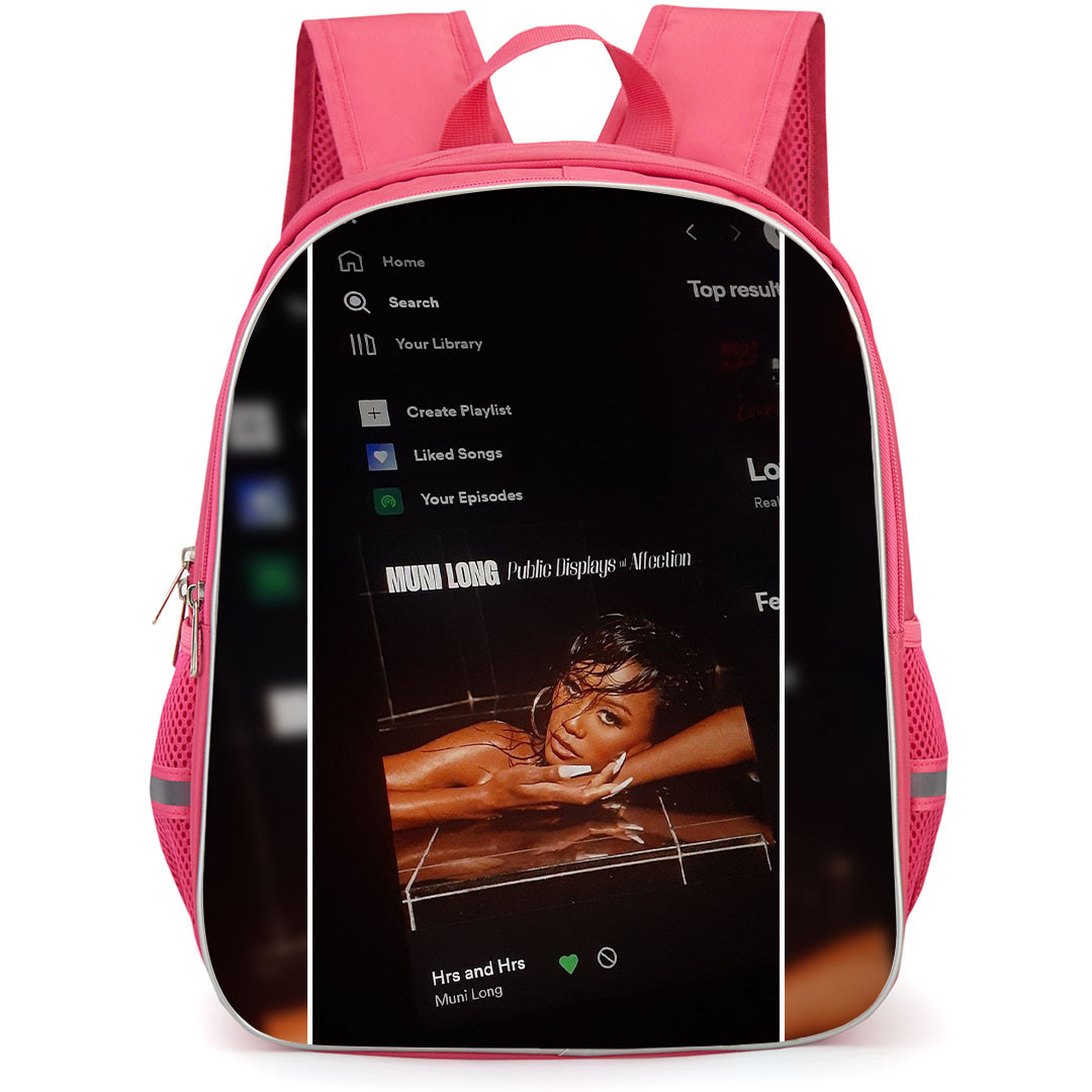 Muni Long Backpack StudentPack - Muni Long Hrs And Hrs Playlist Poster