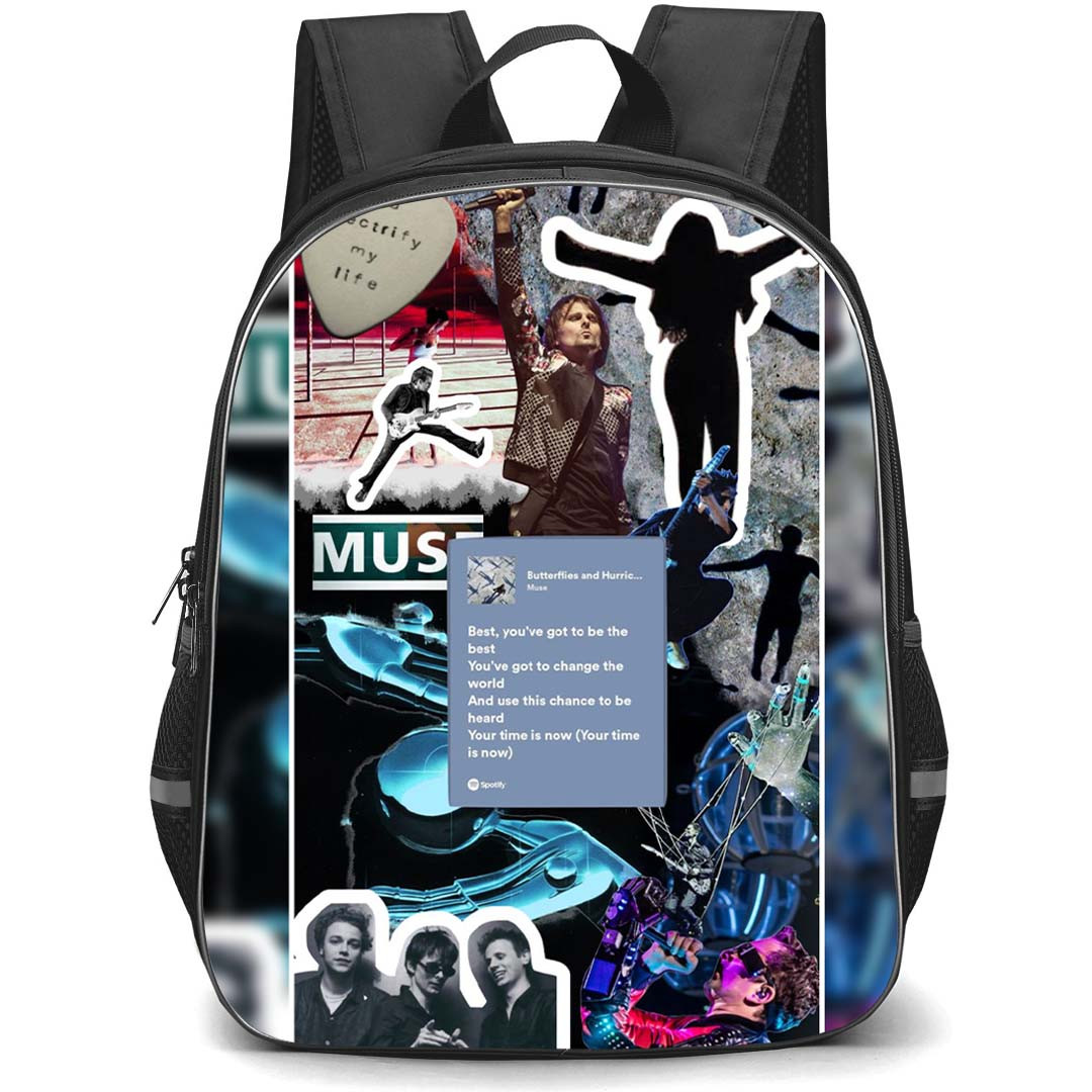 Muse Backpack StudentPack - Muse Butterflies and Hurricanes Collage Poster