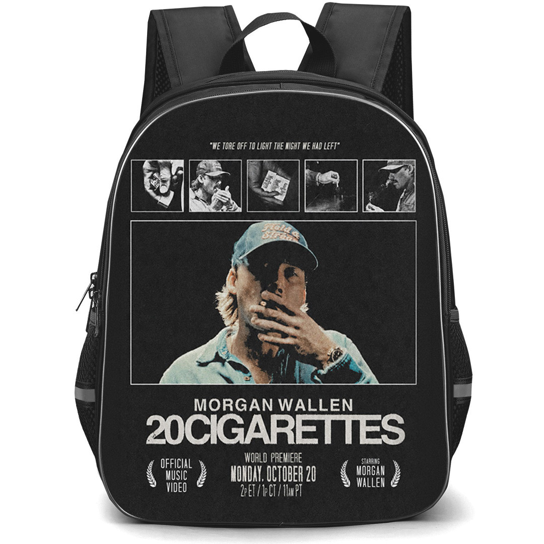 Morgan Wallen Backpack School Bag StudentPack - Morgan Wallen 20 Cigarettes Poster